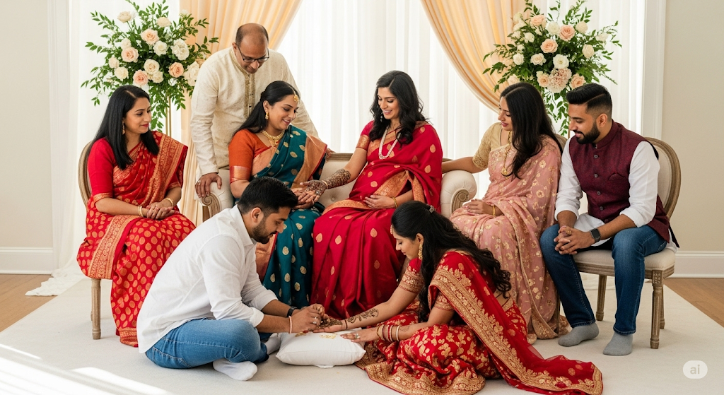 Grah Pravesh celebration with multi-generational family